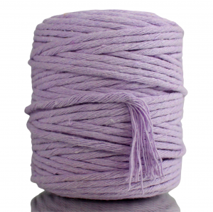 Sznurek bawełniany skręcany FIOLETOWY 100m 5mm