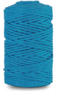 WAS sznurek bawełniany 100m 3mm NIEBIESKI