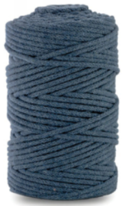 WAS Sznurek bawełniany z rdzeniem 100m 3mm JEANSOWY WAS