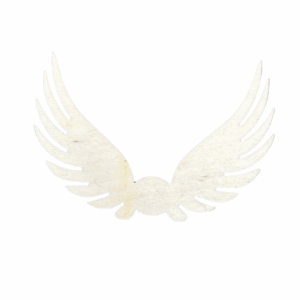 Skrzydełka skrzydła anielskie drewniane anioł 1szt