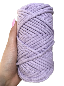 WAS Sznurek bawełniany z rdzeniem liliowy 50m 5mm WAS