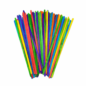 Patyczki kolorowe drewniane wąskie