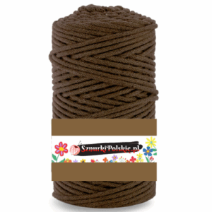 WAS Sznurek bawełniany z rdzeniem 100m 3mm BRĄZOWY WAS