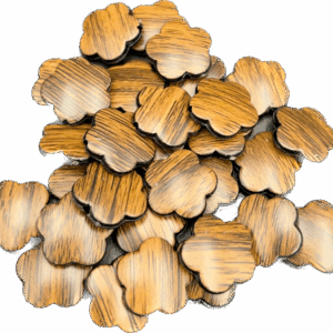 Koraliki korale kwiaty kwiatki brąz