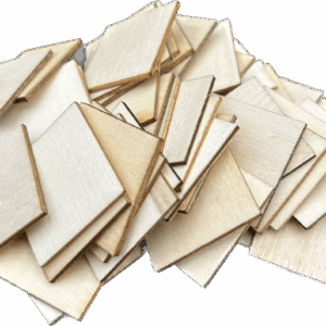 Kostki drewniane naturalne bezbarwne