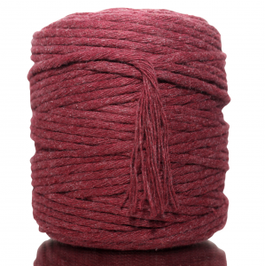 Sznurek bawełniany skręcany BORDOWY 100m 5mm