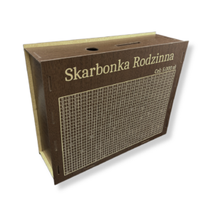 Skarbonka Gigant 650 kafelków 5000zł Skarbonka Rodzinna WENGE