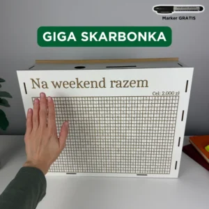 Skarbonka Gigant 304 kafelków 15000zł Rodzinne Wyzwanie Oszczędzanie
