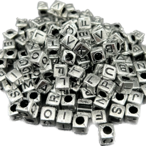 Koraliki korale literki plastikowe modułowe kostki
