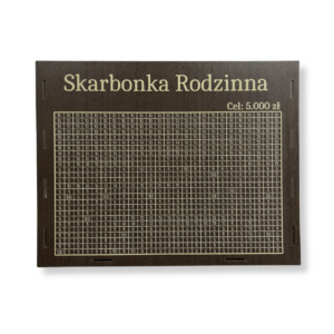 Skarbonka Gigant 650 kafelków 5000zł Skarbonka Rodzinna WENGE