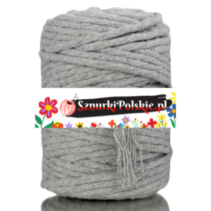 262f0bf84a49e903b833603b64563571 Sznurek bawełniany skręcany SZARY 10m 5mm