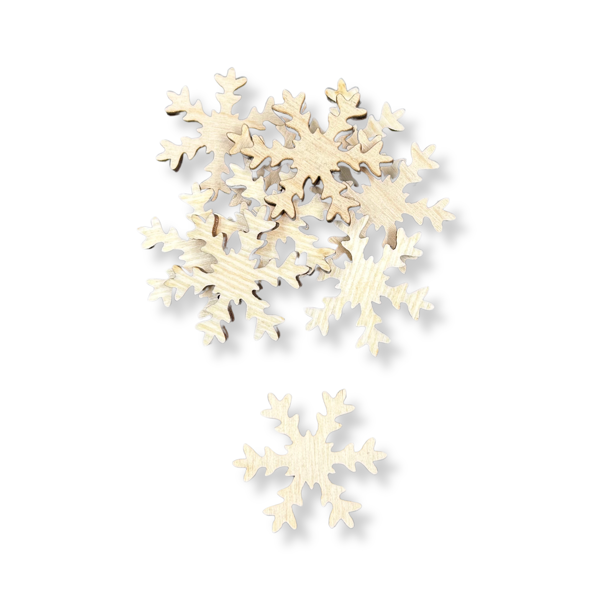 Drewniana śnieżynka śnieg ŚNIEŻKA 2 3cm zestaw 10szt scrapki ze sklejki 2 Zakręcone Sznurki Drewniana śnieżynka śnieg ŚNIEŻKA 2 3cm zestaw 10szt scrapki ze sklejki
