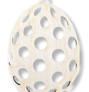 Drewniana zawieszka jajko jajo wielkanocne dekor decoupage ze sklejki 1szt