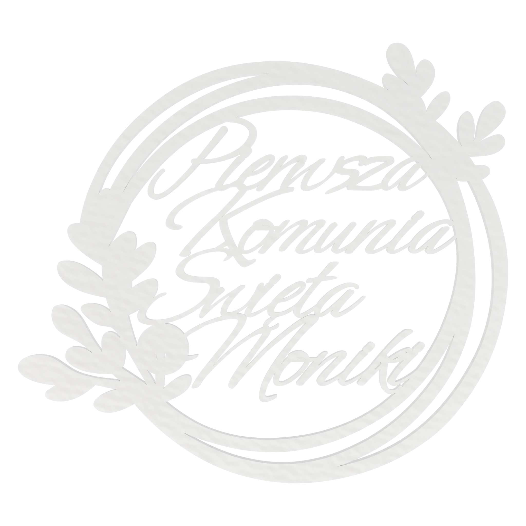 OBRĘCZ PIERWSZA KOMUNIA GAŁĄZKI 30 CM DOWOLNY NAPIS IMIĘ PERSONALIZOWANE 1 Zakręcone Sznurki OBRĘCZ PIERWSZA KOMUNIA GAŁĄZKI 30 CM DOWOLNY NAPIS IMIĘ PERSONALIZOWANE