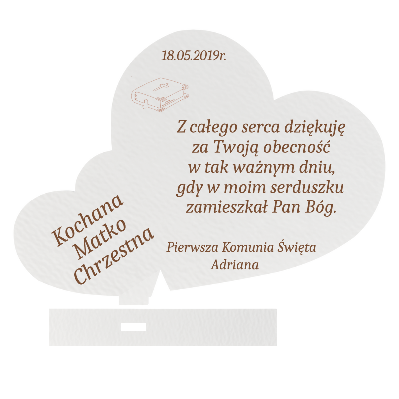 PODZIĘKOWANIE PIERWSZA KOMUNIA MATKA CHRZESTNA PERSONALIZOWANE PAMIĄTKA 1 Zakręcone Sznurki PODZIĘKOWANIE PIERWSZA KOMUNIA MATKA CHRZESTNA PERSONALIZOWANE PAMIĄTKA