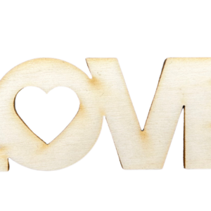 Drewniany napis LOVE sklejka scrapki decoupage 1szt