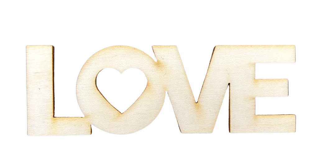 Drewniany napis LOVE sklejka scrapki decoupage 1szt 1 Zakręcone Sznurki Drewniany napis LOVE sklejka scrapki decoupage 1szt