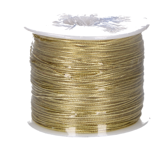 SZNUREK 0,8MM METALIZOWANY 100 METRÓW 3 Zakręcone Sznurki SZNUREK 0