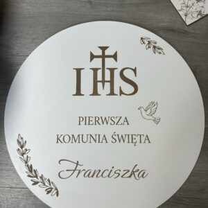 Koło 58 cm Komunia Powitalna 2 imię