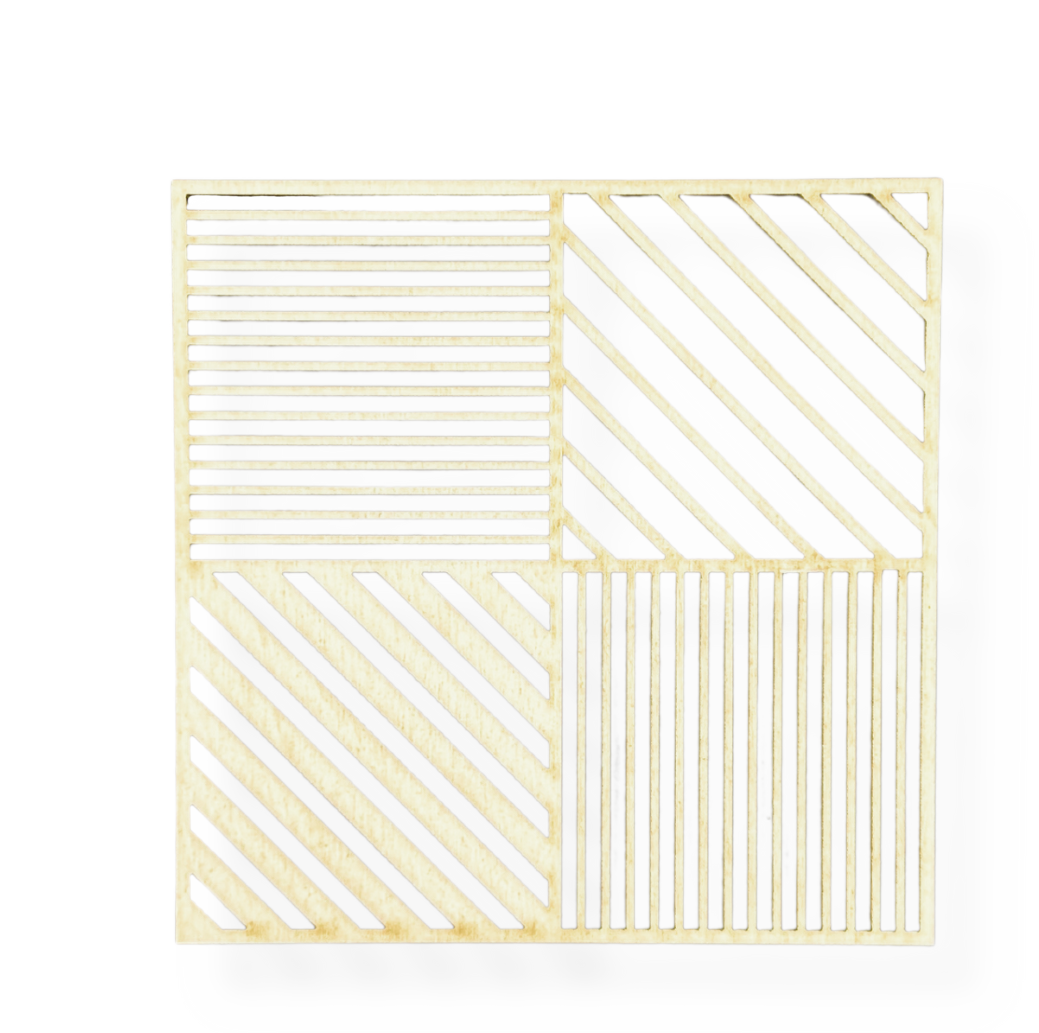 Drewniana podkładka podstawka pod kubek kwadrat decoupage ze sklejki 1szt 1 Zakręcone Sznurki Drewniana podkładka podstawka pod kubek kwadrat decoupage ze sklejki 1szt