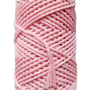Sznurek bawełniany skręcany 150m 2mm RÓŻ