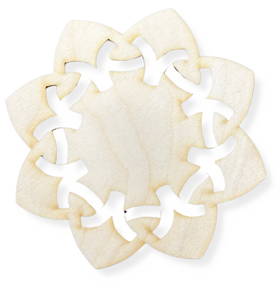 Drewniana podkładka podstawka podkładki pod kubek kwiat baza decoupage 1szt 1 Zakręcone Sznurki Drewniana podkładka podstawka podkładki pod kubek kwiat baza decoupage 1szt