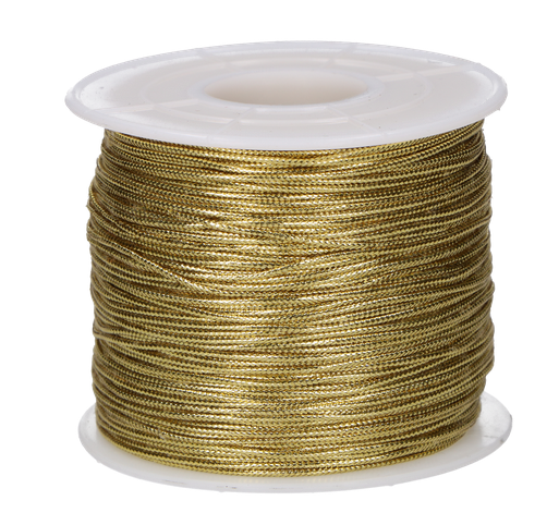 SZNUREK 0,8MM METALIZOWANY 100 METRÓW 2 Zakręcone Sznurki 8MM METALIZOWANY 100 METRÓW