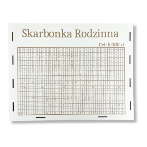 Skarbonka Gigant 650 kafelków 5000zł Skarbonka Rodzinna BIAŁY