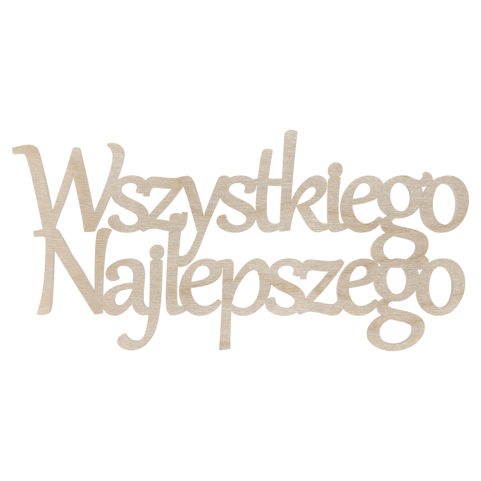 Drewniany napis Wszystkiego Najlepszego scrapki dekor decoupage ze sklejki sklejka 1 Zakręcone Sznurki Drewniany napis Wszystkiego Najlepszego scrapki dekor decoupage ze sklejki sklejka