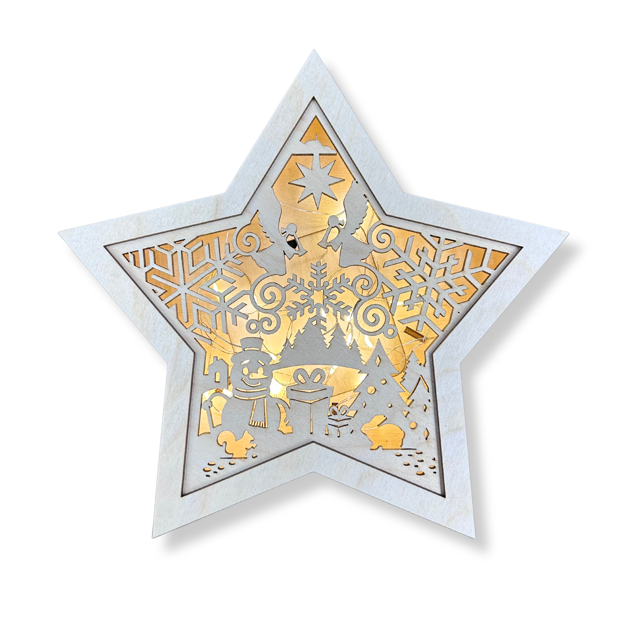 LAMPION Drewniana Gwiazdka ŚWIĄTECZNA Bałwanek ŚWIĘTA Boże Narodzenie Ozdoba Dekor BEZ LAMPEK 4 Zakręcone Sznurki LAMPION Drewniana Gwiazdka ŚWIĄTECZNA Bałwanek ŚWIĘTA Boże Narodzenie Ozdoba Dekor BEZ LAMPEK