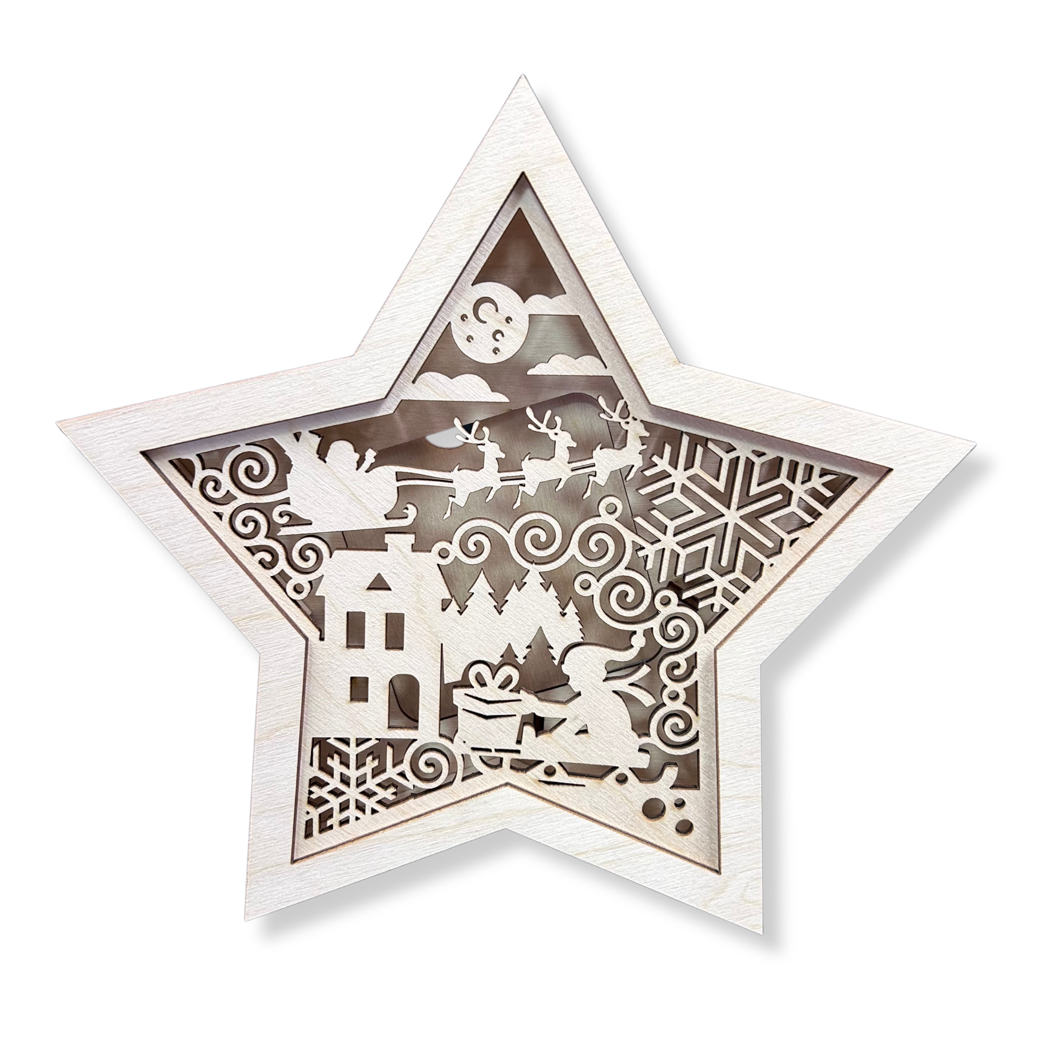 LAMPION Drewniana Gwiazdka ŚWIĄTECZNA Sanki ŚWIĘTA Boże Narodzenie Ozdoba Dekor BEZ LAMPEK 1 Zakręcone Sznurki LAMPION Drewniana Gwiazdka ŚWIĄTECZNA Sanki ŚWIĘTA Boże Narodzenie Ozdoba Dekor BEZ LAMPEK
