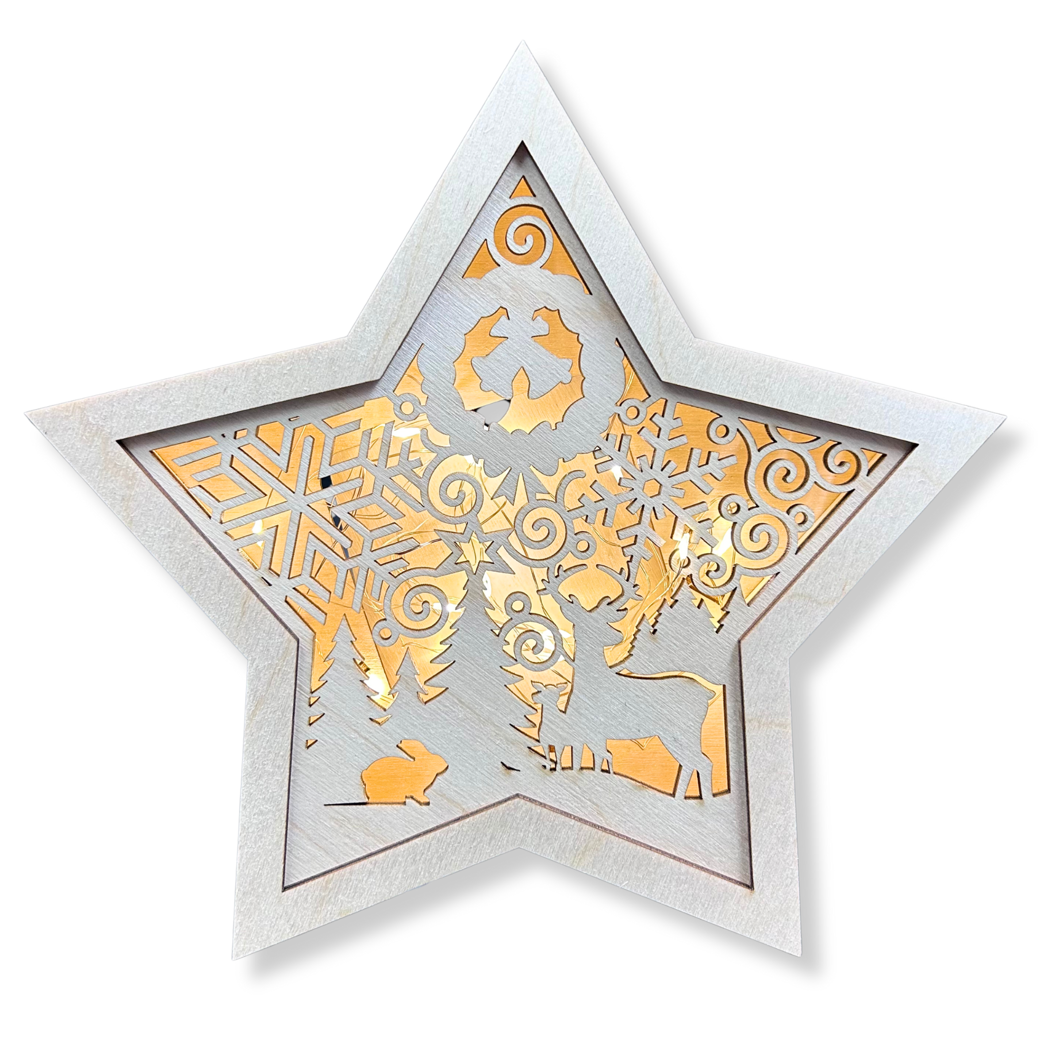 LAMPION Drewniana Gwiazdka ŚWIĄTECZNA Zwierzęta ŚWIĘTA Boże Narodzenie Ozdoba Dekor BEZ LAMPEK 4 Zakręcone Sznurki LAMPION Drewniana Gwiazdka ŚWIĄTECZNA Zwierzęta ŚWIĘTA Boże Narodzenie Ozdoba Dekor BEZ LAMPEK