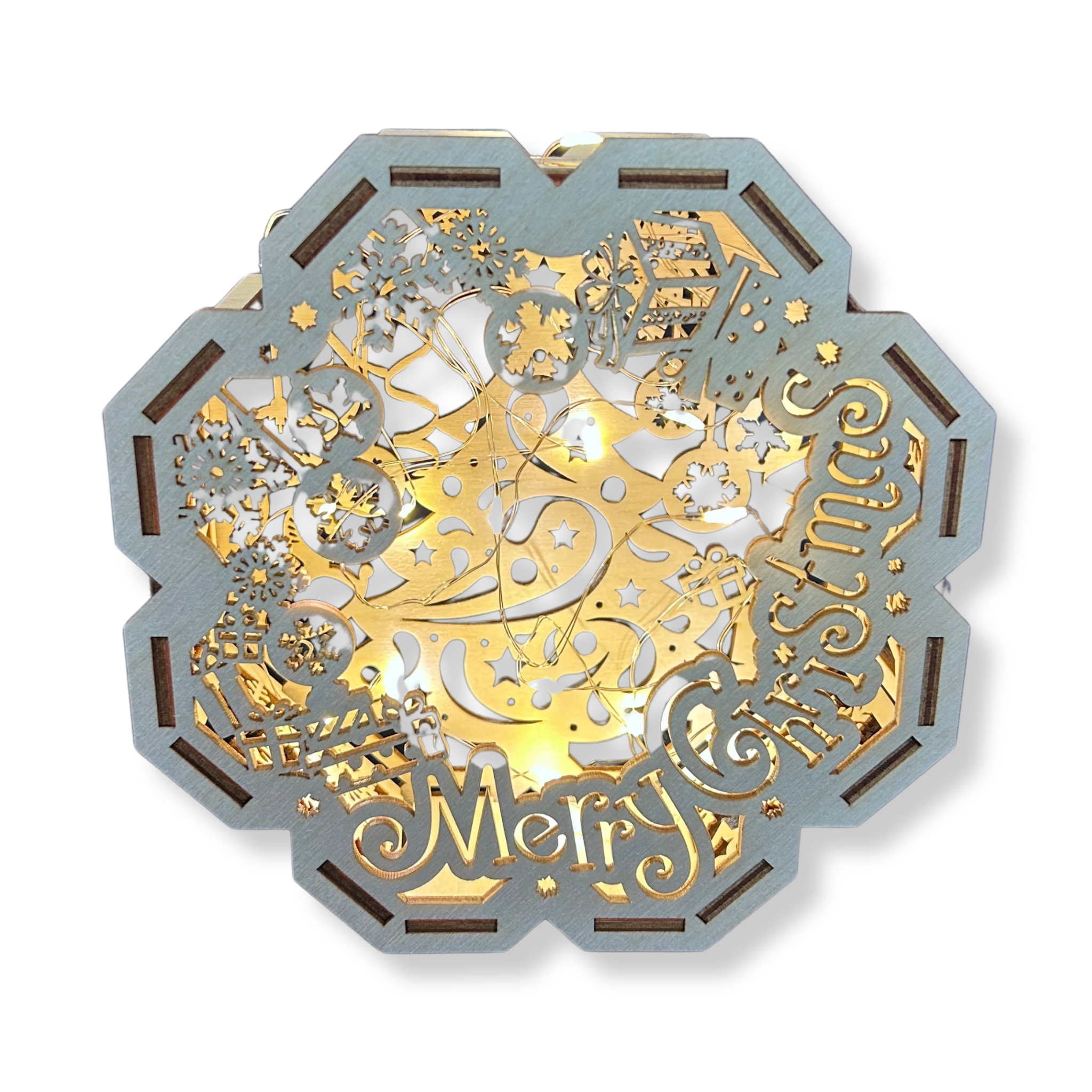 LAMPION Drewniany Sześcian ŚWIĄTECZNY Merry Christmas ŚWIĘTA Boże Narodzenie Ozdoba Dekor BEZ LAMPEK 6 Zakręcone Sznurki LAMPION Drewniany Sześcian ŚWIĄTECZNY Merry Christmas ŚWIĘTA Boże Narodzenie Ozdoba Dekor BEZ LAMPEK - obrazek 6
