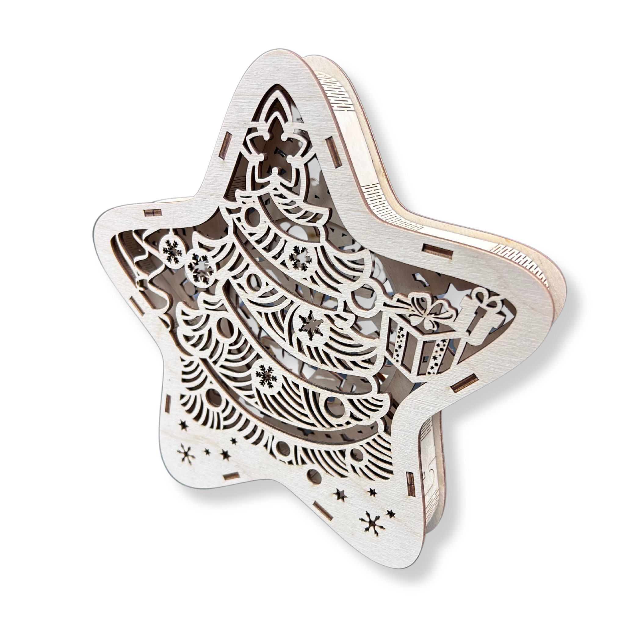 LAMPION Drewniana Gwiazdka ŚWIĄTECZNA Choinka ŚWIĘTA Boże Narodzenie Ozdoba Dekor BEZ LAMPEK 2 Zakręcone Sznurki LAMPION Drewniana Gwiazdka ŚWIĄTECZNA Choinka ŚWIĘTA Boże Narodzenie Ozdoba Dekor BEZ LAMPEK