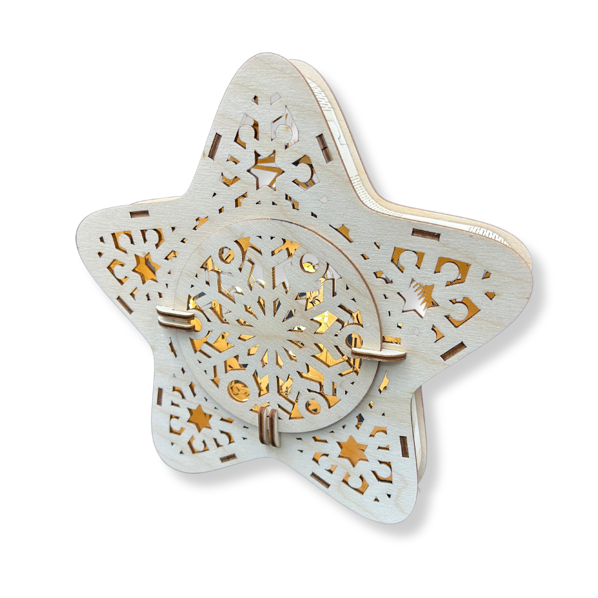 LAMPION Drewniana Gwiazdka ŚWIĄTECZNA Choinka ŚWIĘTA Boże Narodzenie Ozdoba Dekor BEZ LAMPEK 4 Zakręcone Sznurki LAMPION Drewniana Gwiazdka ŚWIĄTECZNA Choinka ŚWIĘTA Boże Narodzenie Ozdoba Dekor BEZ LAMPEK