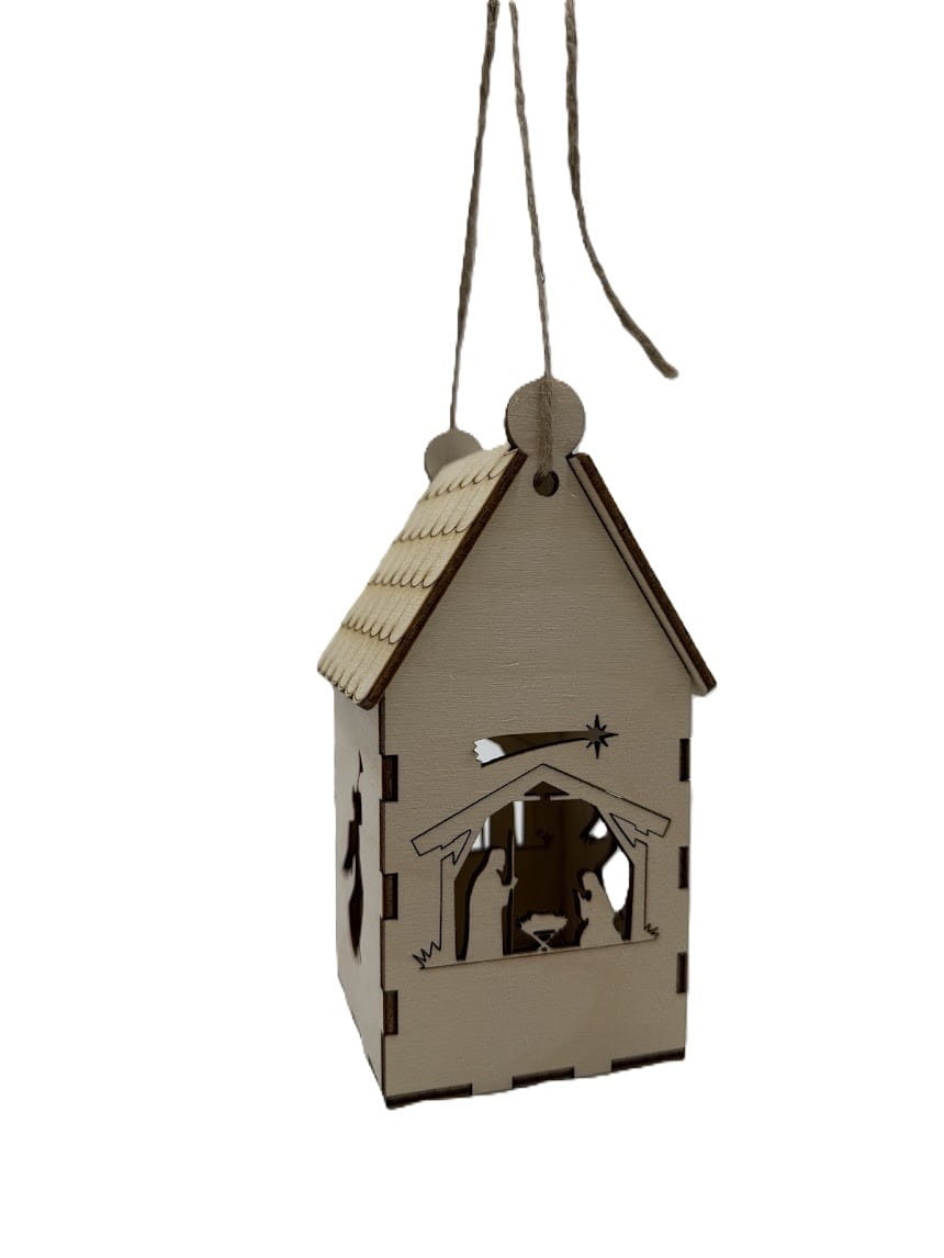 Drewniany domek lampion Stajenka Aniołki latarenka ze sklejki 3D ozdoba decoupage dekor święta Boże Narodzenie 5 Zakręcone Sznurki Drewniany domek lampion Stajenka Aniołki latarenka ze sklejki 3D ozdoba decoupage dekor święta Boże Narodzenie