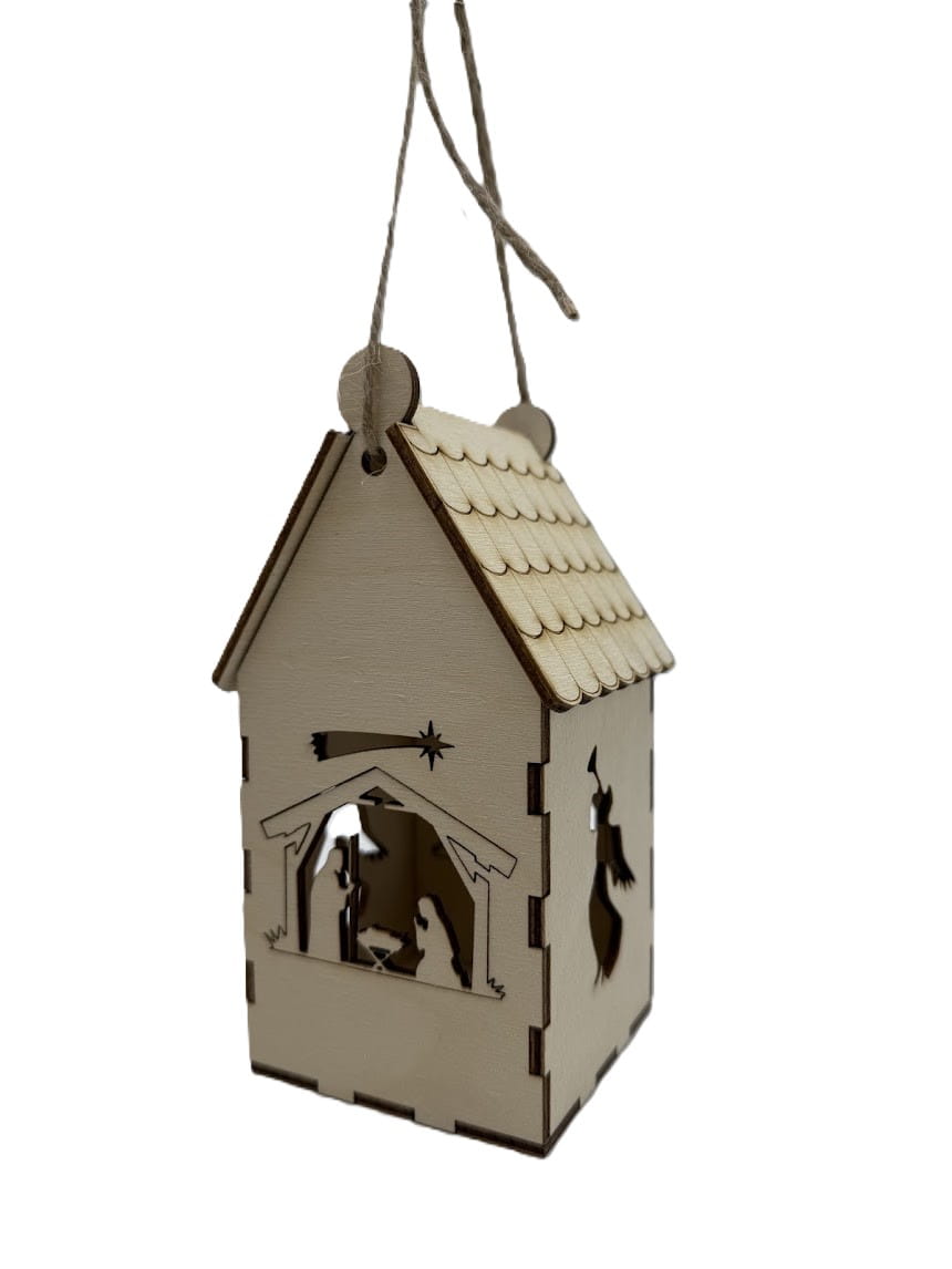 Drewniany domek lampion Stajenka Aniołki latarenka ze sklejki 3D ozdoba decoupage dekor święta Boże Narodzenie 6 Zakręcone Sznurki Drewniany domek lampion Stajenka Aniołki latarenka ze sklejki 3D ozdoba decoupage dekor święta Boże Narodzenie - obrazek 6
