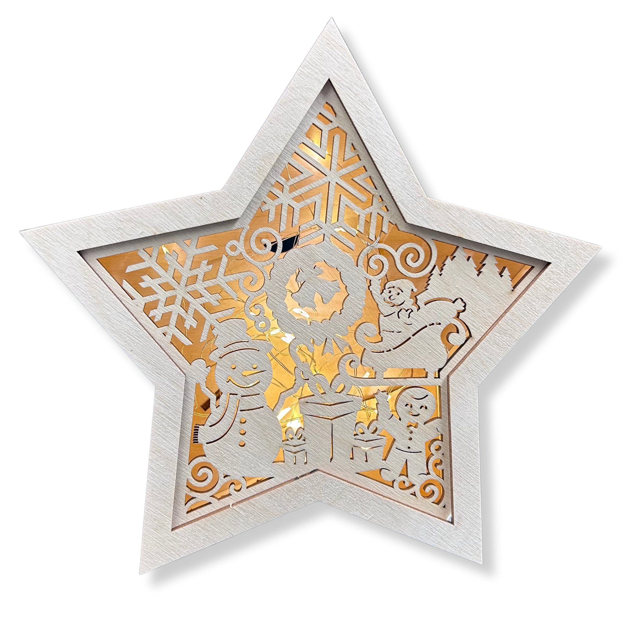 LAMPION Drewniana Gwiazdka ŚWIĄTECZNA Bałwan ŚWIĘTA Boże Narodzenie Ozdoba Dekor BEZ LAMPEK 5 Zakręcone Sznurki LAMPION Drewniana Gwiazdka ŚWIĄTECZNA Bałwan ŚWIĘTA Boże Narodzenie Ozdoba Dekor BEZ LAMPEK