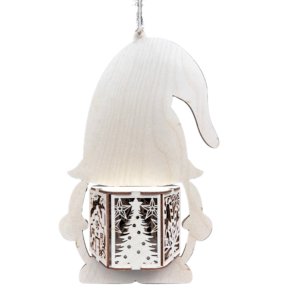 Lampion świąteczny Gnom Skrzat zawieszany