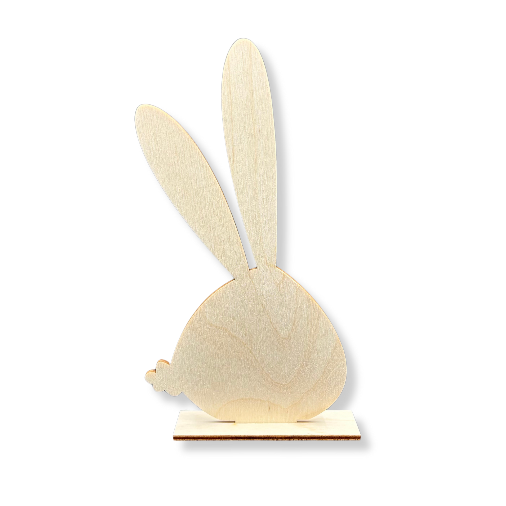 Zając króliczek wielkanocny z ogonkiem MINI dekoracja stojąca 10 cm 1 Zakręcone Sznurki Zając króliczek wielkanocny z ogonkiem MINI dekoracja stojąca 10 cm