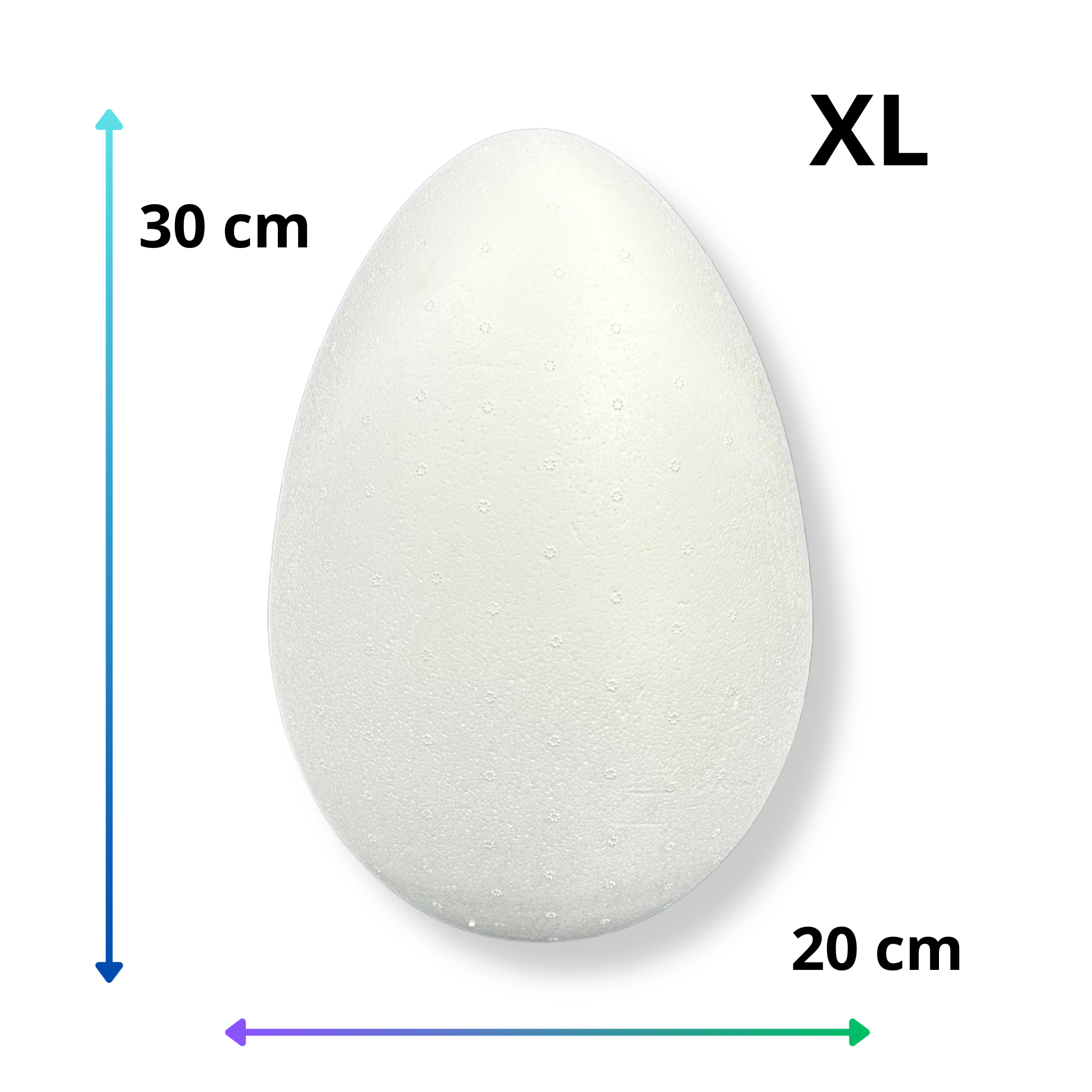 Styropianowe jajo jajko XL 30 cm OTWIERANE 5 Zakręcone Sznurki Styropianowe jajo jajko XL 30 cm OTWIERANE
