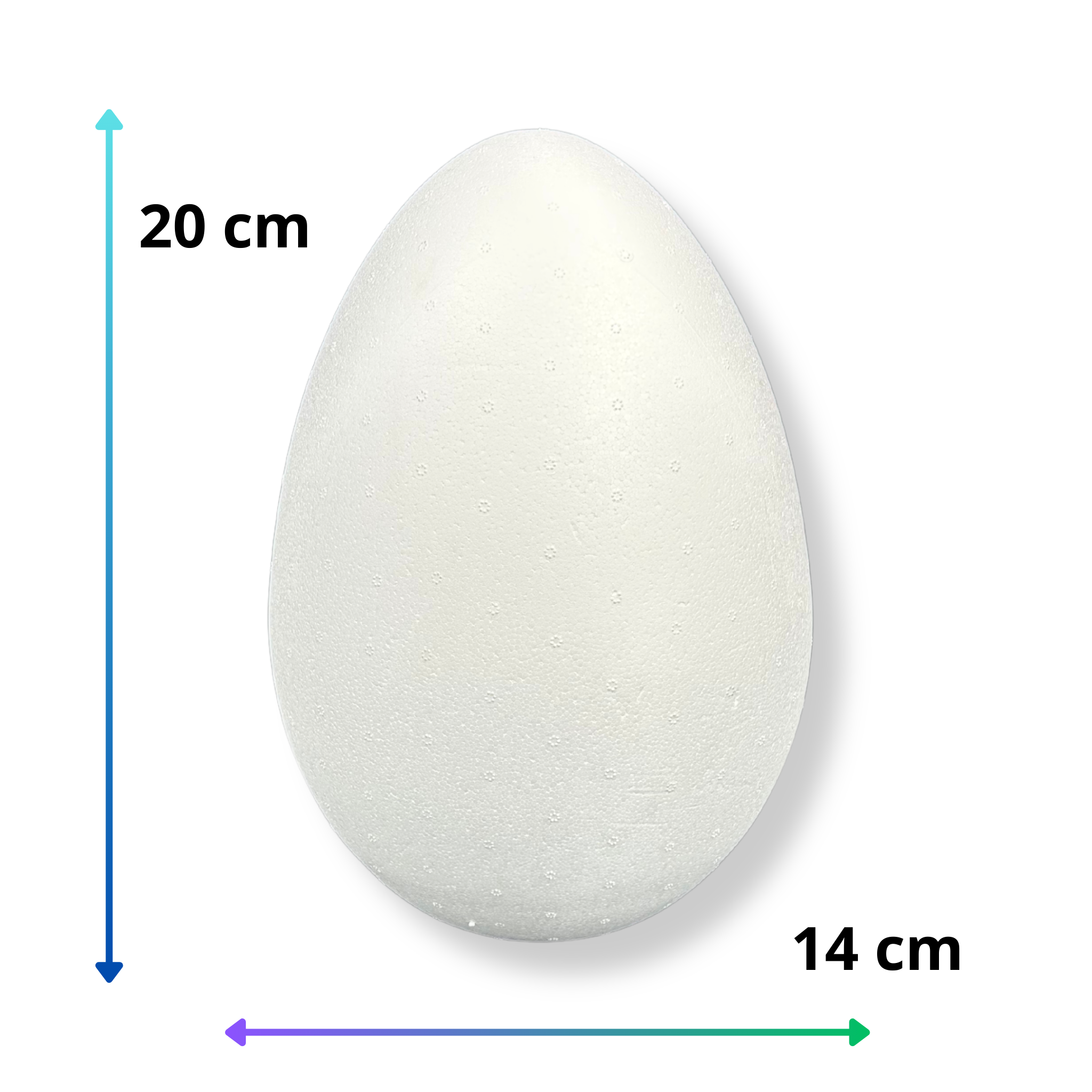 Styropianowe jajo jajko 20 cm OTWIERANE 5 Zakręcone Sznurki Styropianowe jajo jajko 20 cm OTWIERANE