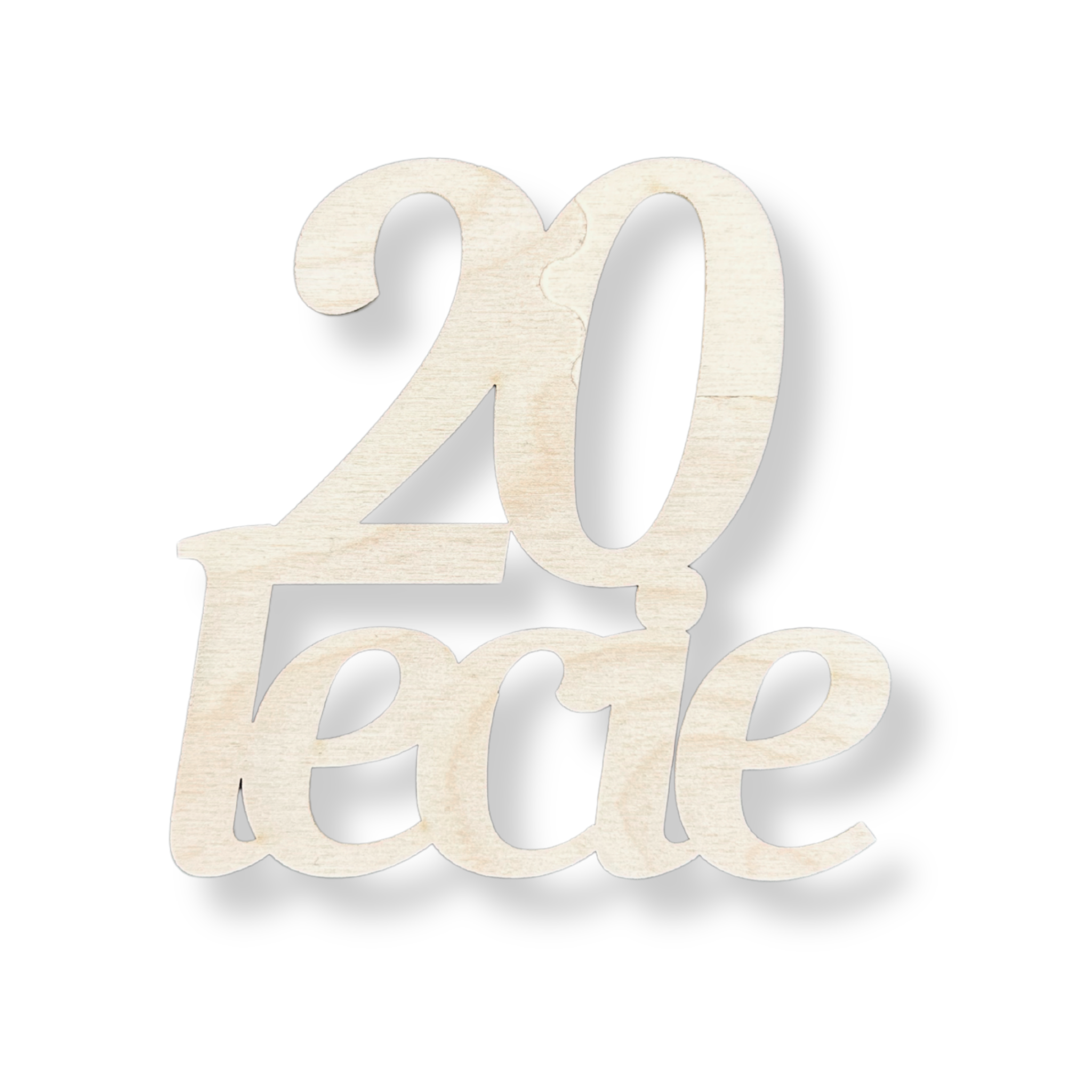 Dekor drewniany napis 20-lecie DWUDZIESTOLECIE 1 Zakręcone Sznurki Dekor drewniany napis 20-lecie DWUDZIESTOLECIE