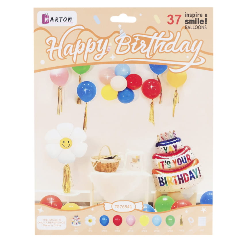 Girlanda balonowa ZESTAW balony foliowe TORT KWIAT URODZINY FRĘDZLE 2 Zakręcone Sznurki Girlanda balonowa ZESTAW balony foliowe TORT KWIAT URODZINY FRĘDZLE
