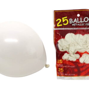 Balony lateksowe BIAŁE kpl 25 szt ok. 30 cm