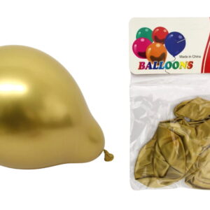 Balony lateksowe metalizowane ZŁOTE kpl 10 szt ok. 25 cm