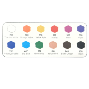 Farby AKRYLOWE w tubkach kpl 12 szt x 6ml