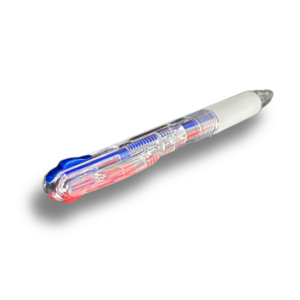 7327 Długopis 2-kolorowy NIEBIESKI i CZERWONY 14 cm