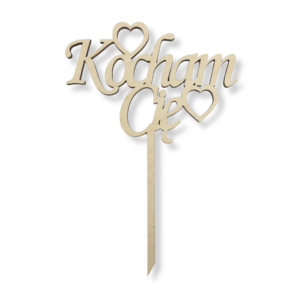 Topper napis na piku KOCHAM CIĘ