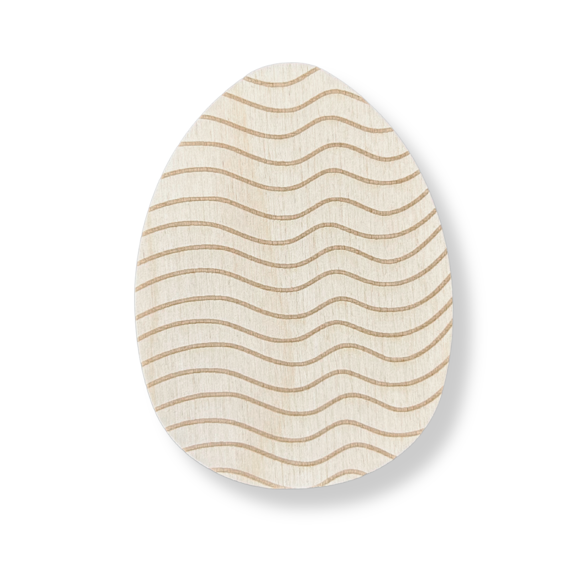 Drewniane jajko pisanka szlaczki/fale 10 cm 1 Zakręcone Sznurki Drewniane jajko pisanka szlaczki/fale 10 cm